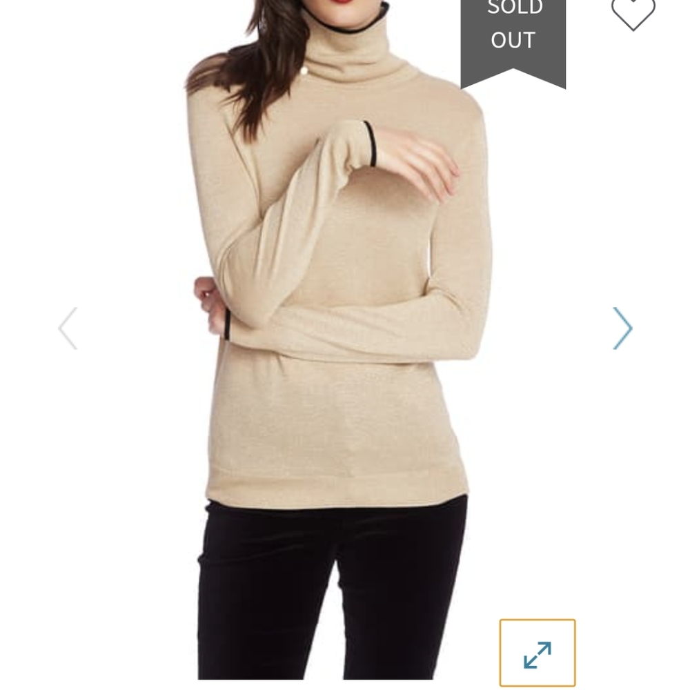 Court & Rowe Sparkle Turtleneck long sleeve top